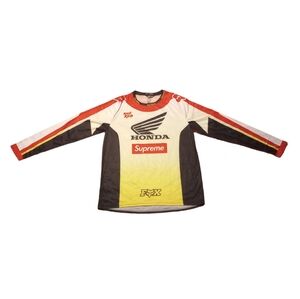 UA Supreme X Honda X Fox Racing Moto Jersey Top Men Size 2XL FW19 Multicolor
